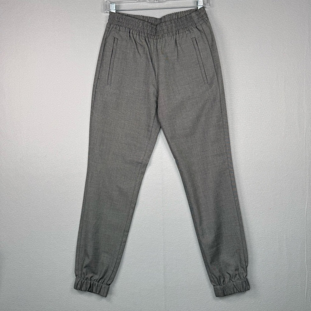 BANANA REPUBLIC Menswear Jogger Elastic Waist Dress Pant Gray‎ 2 Business Office